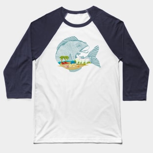 Dry Dream for a Beautiful Fish Baseball T-Shirt